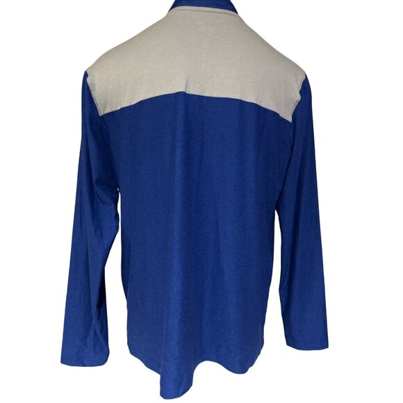 NEW Boise State BSU Broncos Colosseum Blue 1/2 Zip Windshirt Shirt Men's L - Picture 7 of 10